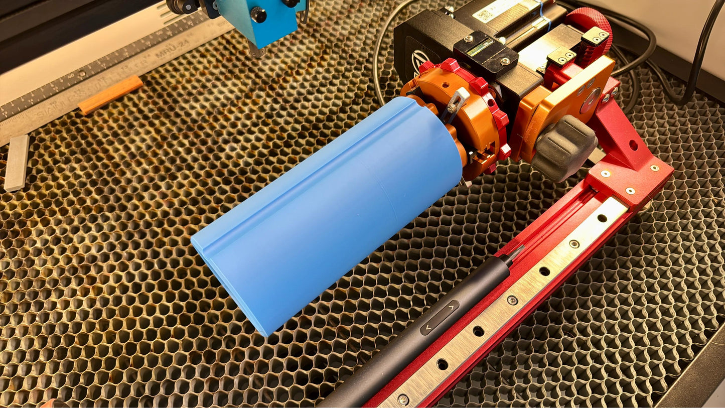 Can Cooler/Koozie Holder / Jig , Rotary Chuck Holder, Koozie Holder, Laser Rotary Tools